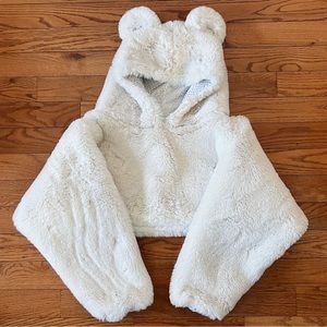 DOLLS KILL Club Exx Bear Necessities Cropped Hoodie